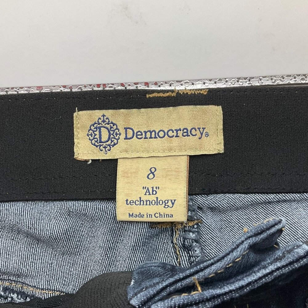 Democracy Womens 8 "Ab" Technology Bootcut Denim Jeans Dark Wash - Picture 3 of 11